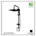 Picture of Turkish black Shower set with rain shower